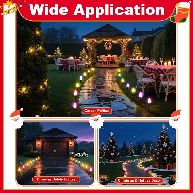 60 Pcs 7.5 Inch Christmas Light Stakes, Christmas Yard Stakes - Image 5