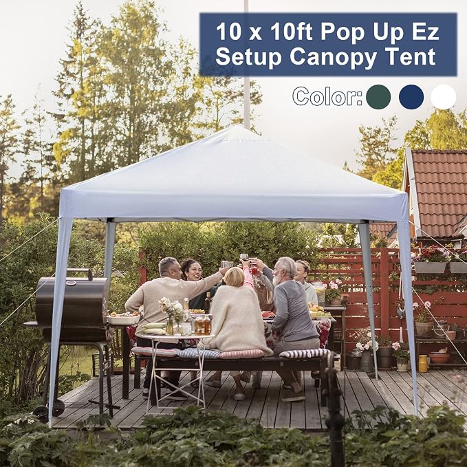 Outvita 10x10ft Ez Pop Up Outdoor Canopy Tent, Portable Commercial Instant Tent - Image 7