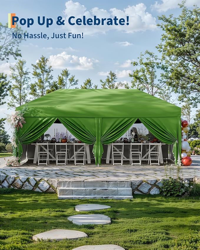Garvee 10x10 Pop Up Canopy Tent, Heavy Duty Commercial Instant Shelter - Image 5