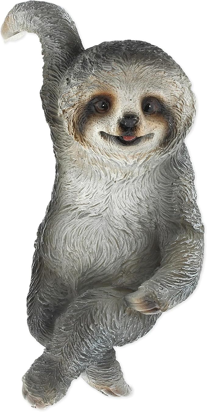 Distinctive Designs Grey Sloth Decorative Plant Pot Hanger by Unknown