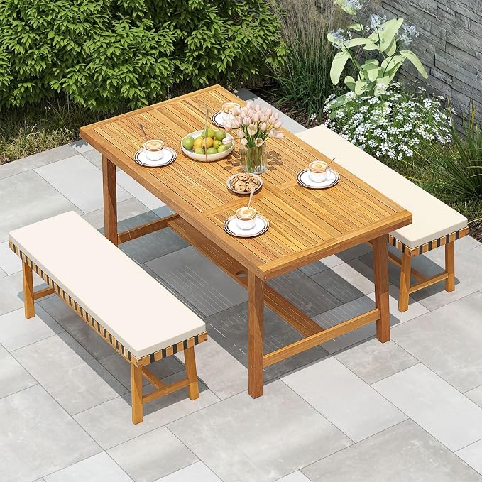 Tangkula 3 Piece Patio Dining Set - Image 2