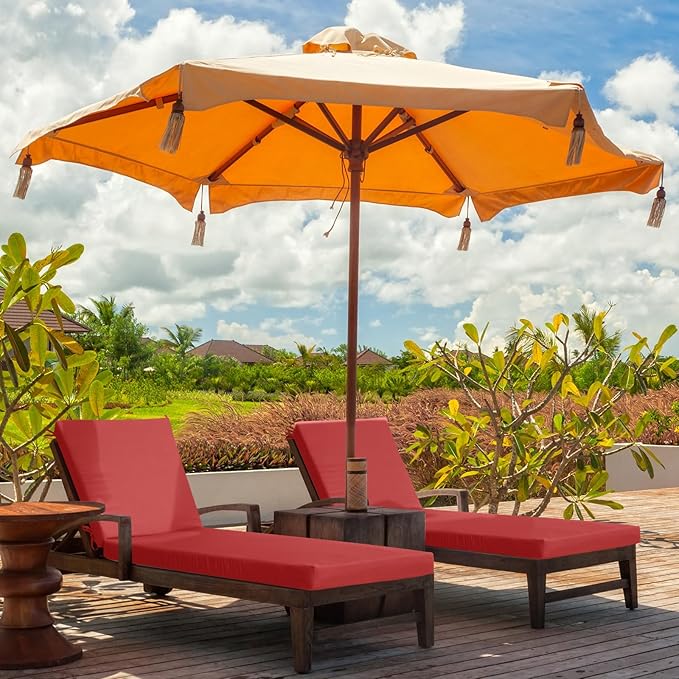 Patelai 2 Pcs Outdoor Chaise Lounge Cushions - Image 7