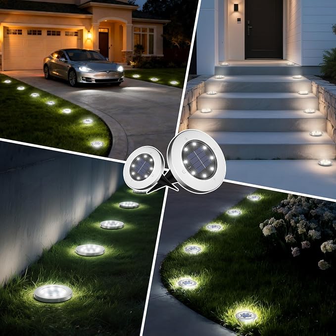 INCX Solar Lights for Outside, 12 Pack Solar Lights Outdoor Waterproof - Image 7