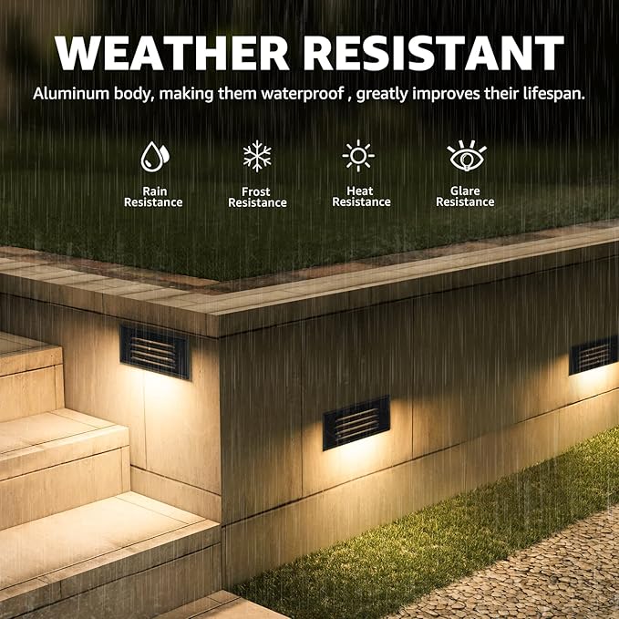 SUNVIE LED Low Voltage Step Lights 3000k Step Light Outdoor 5W Low Voltage Deck - Image 4