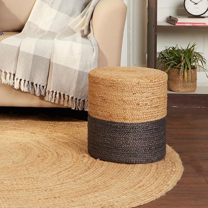 REDEARTH · Cylindrical Pouf Foot Stool Ottoman - Image 2