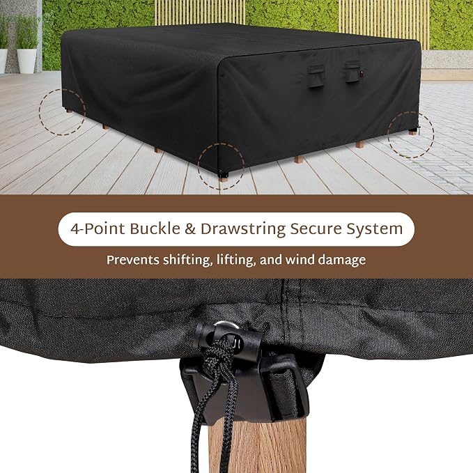 iBirdie Outdoor Patio Furniture Set Covers 110 x 76 inch fit 6 x 9 ft, 76 inch - Image 5
