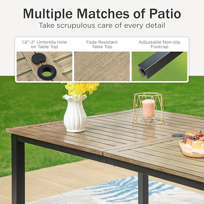PHI VILLA 7 Pieces Outdoor Dining Set - Image 7