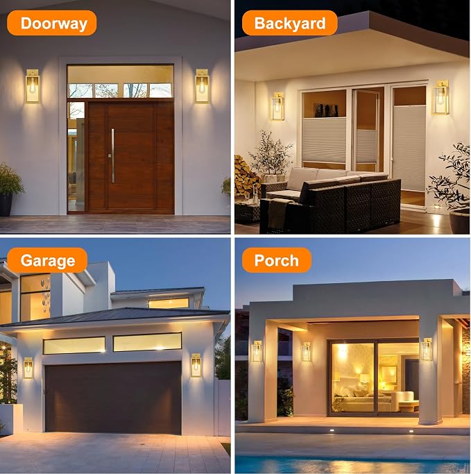 PARTPHONER Gold Dusk to Dawn Outdoor Lights - Image 7
