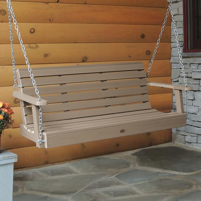 Highwood Weatherly Porch Swing 5 Feet, Woodland Brown - Image 2