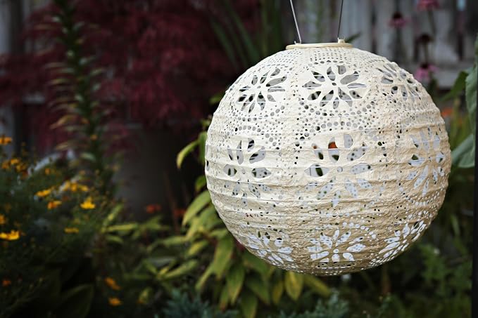 Soji Stella Market, LED Outdoor Solar Lantern, Handmade - Image 6
