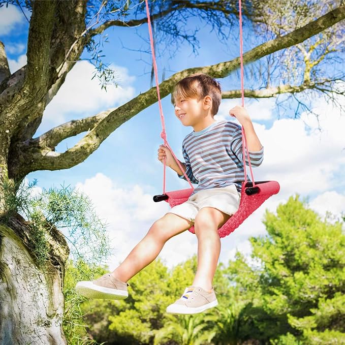 JKsmart 2 Pack Kids Swing Seat, Heavy Duty Rope Play Secure Children Swing Set - Image 4