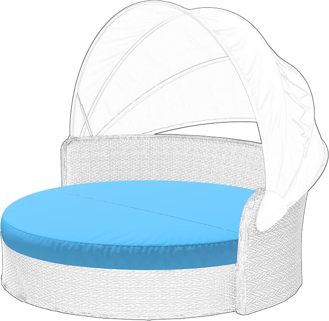 Outdoor Daybed Cushion Cover, Out Door Waterproof and Fade-Resistant Sun Bed by Cethytirko