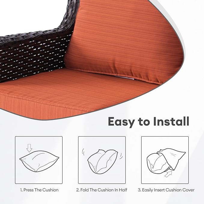 ovios Patio Cushion Covers, Waterproof Cushion Cover - Image 7