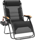 PHI VILLA XXL Oversized Padded Zero Gravity Chair, Foldable Patio Recliner by PHIVILLAThepioneerofcomfortablehouseholdsupplies