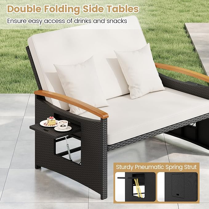 Tangkula Patio Rattan Daybed - Image 7