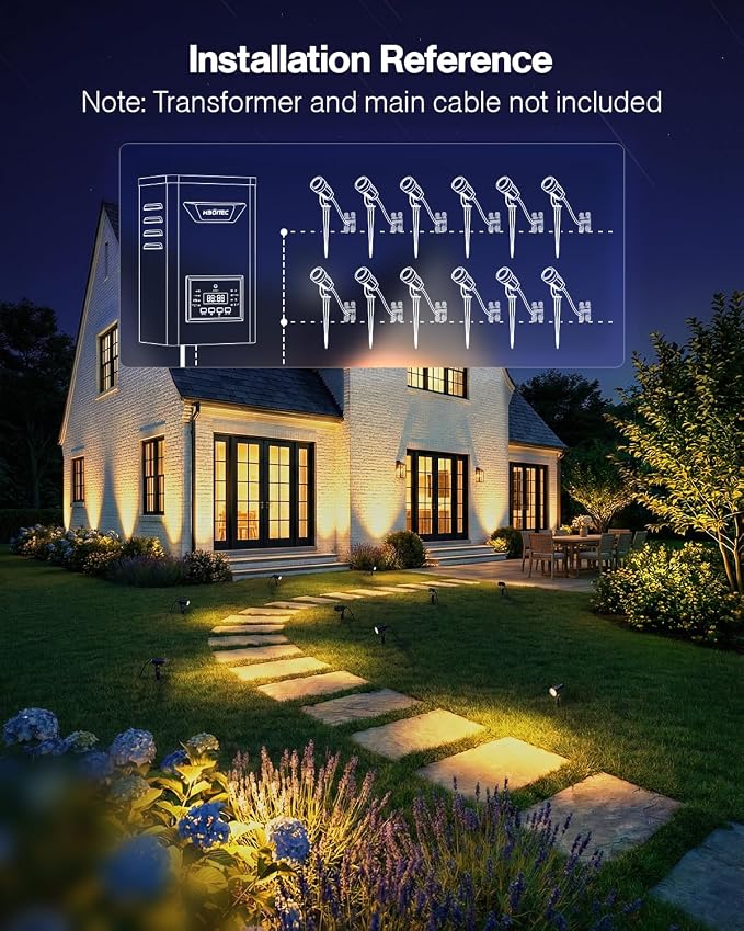 HIBOITEC 5W Low Voltage Landscape Lights, 2900K Warm White Landscape Lighting - Image 7