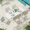 Outdoor Aluminum Patio Dining Table Set by Oasbira