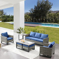 Belord 7 Piece Outdoor Furniture Patio Wicker Sofa Set, Oversize Outdoor Dining by Belord