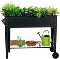 Raised Garden Bed with Legs and Wheels Removable by Unknown