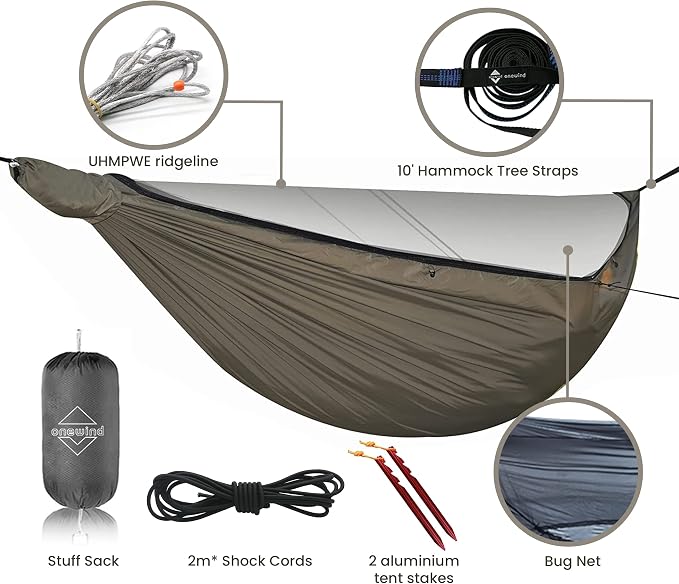 Onewind 12Ft Camping Hammock - Image 9