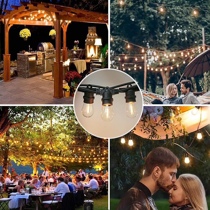 Shatterproof LED String Lights, Waterproof, Warm White 2200K, E26 Base - Image 3