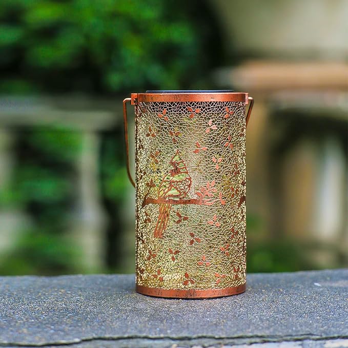 Cardinal Solar Lanterns Outdoor Waterproof Hanging Solar Lights Cardinal Gifts - Image 7