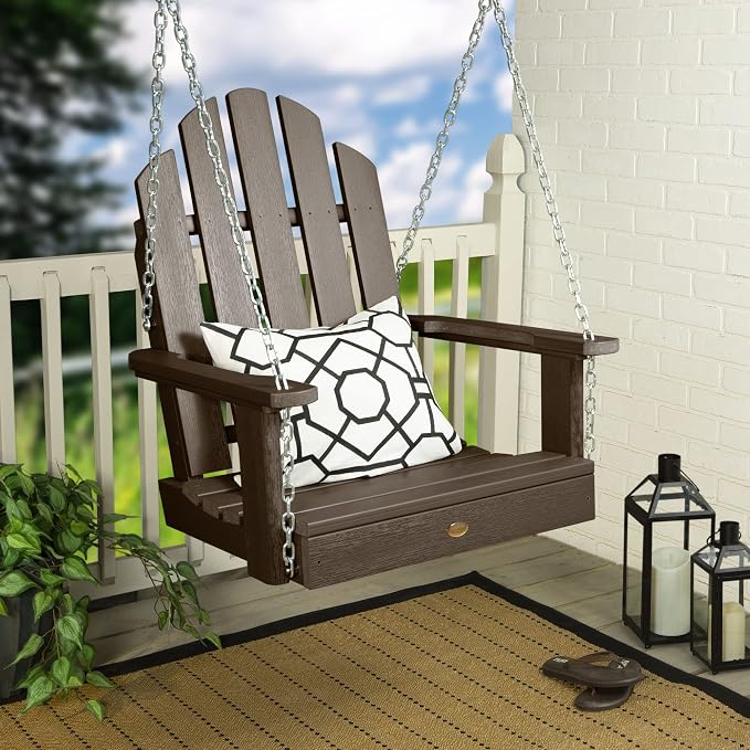 highwood Classic Westport Adirondack Single Seat 1-Person Porch Swing, - Image 2
