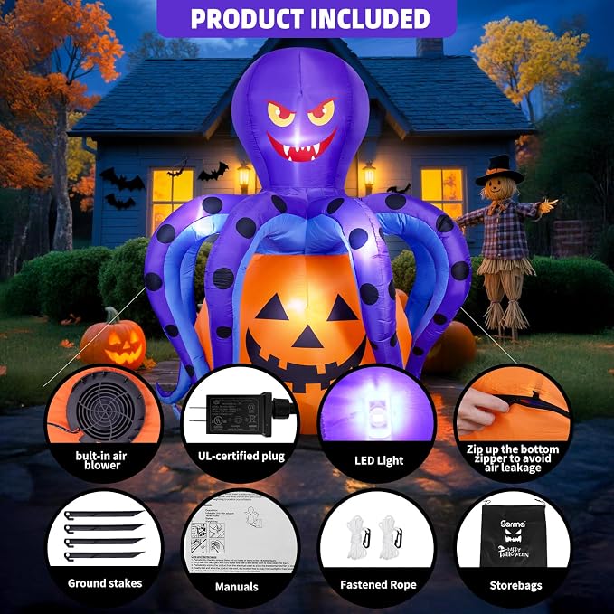 Garma 6.2 FT Halloween Inflatables Decorations Outdoor - Image 5