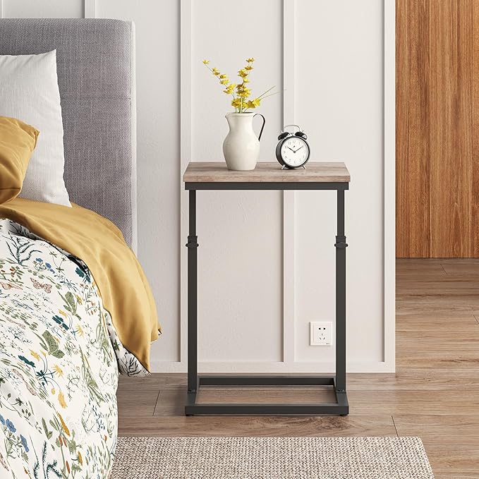 TUTOTAK End Table, Side Table, Tall Couch Table, Sofa Table, Living Room - Image 4