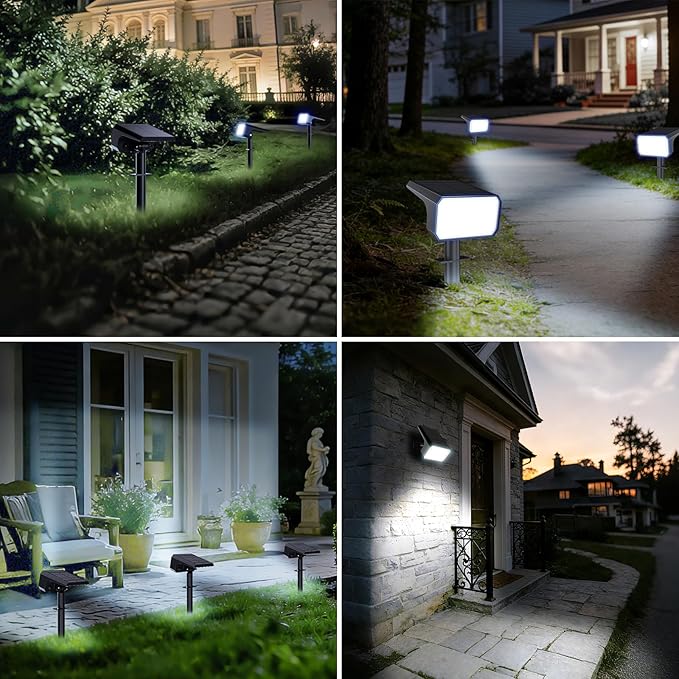 Fabrito Solar Spot Lights Outdoor 10 Pack, Auto On/Off Spotlights, IP67 - Image 6