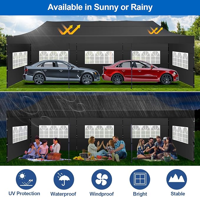 COBIZI 10x30 Pop up Canopy Tent 10x30 Canopy - Image 5