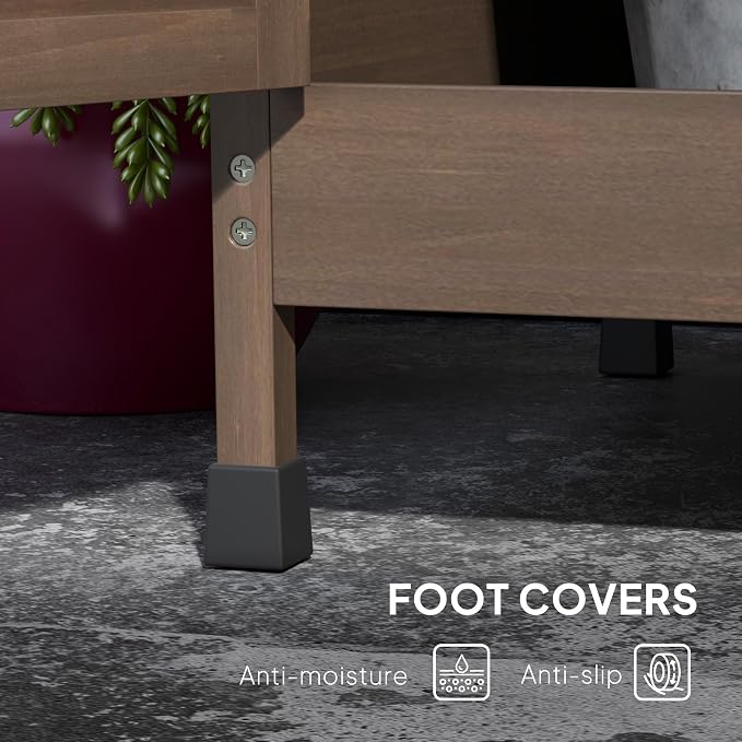 Outsunny Outdoor Wooden Potting Bench Table - Image 5