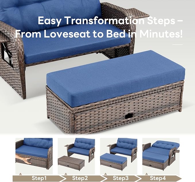 Belord Oversize Outdoor Daybed Set - Image 4