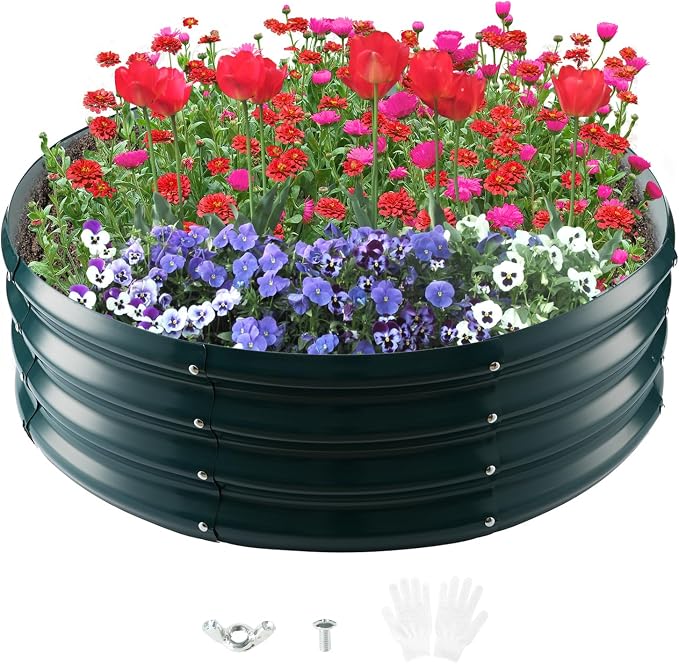 Galvanized Raised Garden Bed for Gardening by Unknown