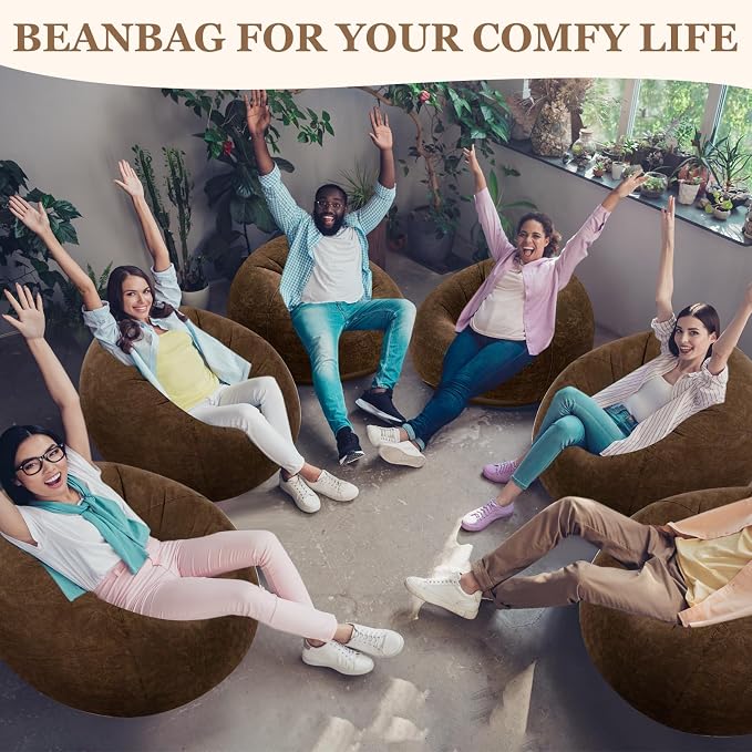 Realspring Inflatable Bean Bag Chairs Outdoor Blow up Camping Chairs Inflatable - Image 5