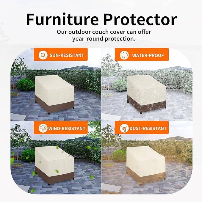 Easy-Going Outdoor Chair Cover Waterproof, Heavy Duty Patio Chair Cover - Image 5