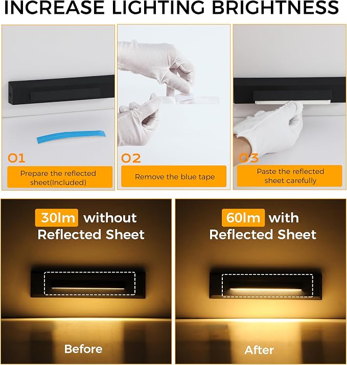 CLOUDY BAY 3 Color Low Voltage 12-24V LED Step Lights Outdoor, 2.5W Landscape - Image 4