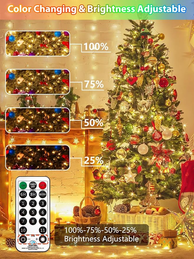 500 LED 165 FT Color Changing Christmas Lights - Image 3
