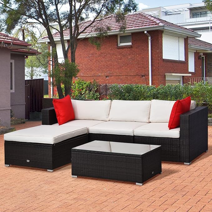 Outsunny 5-Piece Patio Furniture Set - Image 2