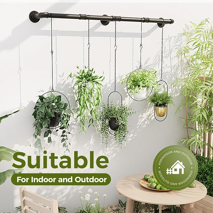 Bamworld Window Plant Hanger Indoor 63in Hanging Planters - Image 7