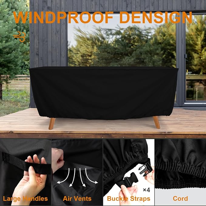 Tempera Patio Furniture Cover, Outdoor Table And Chair Covers Waterproof - Image 5