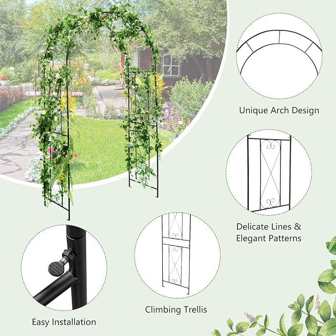 Giantex Garden Arch Trellis - Image 6
