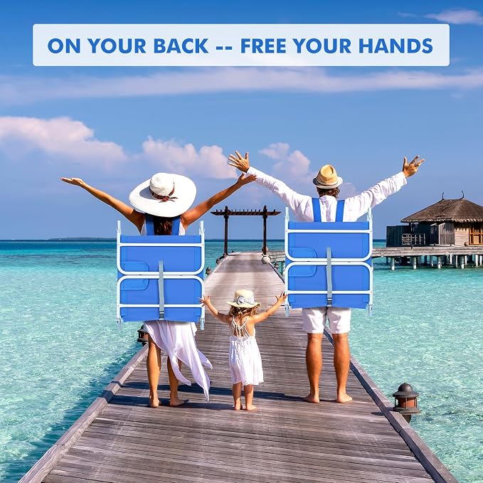 3 in 1 Women Comfort Backpack Tanning Beach Chair - Image 6