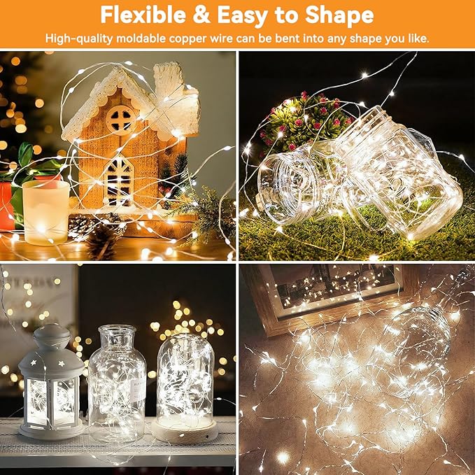 Solar String Lights Outdoor Waterproof 4 Pack Total 132ft 400LED 8 Modes - Image 2