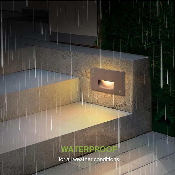 ASD LED Recessed Step Light Fixture, Outdoor & Indoor Stair Tread Lighting | - Image 6