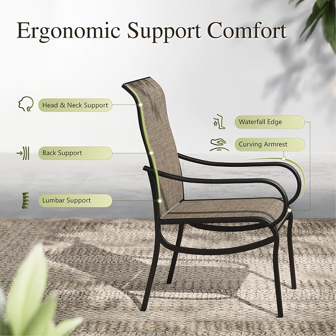 Sophia & William Patio Dining Set Outdoor Dining Set - Image 2