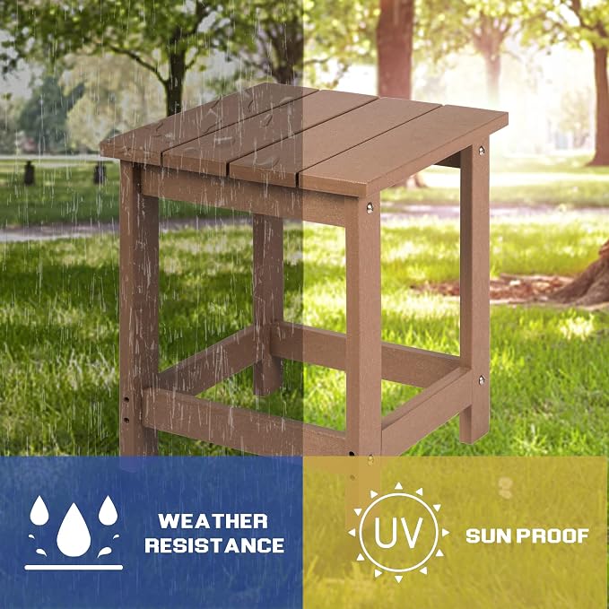 LZRS Adirondack Square Outdoor Side Table - Image 4