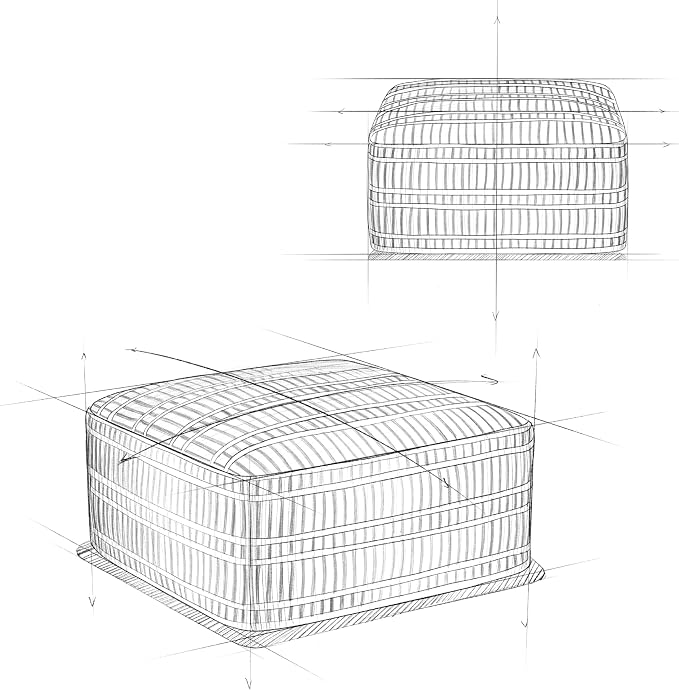 SIMPLIHOME Safford Square Pouf - Image 10