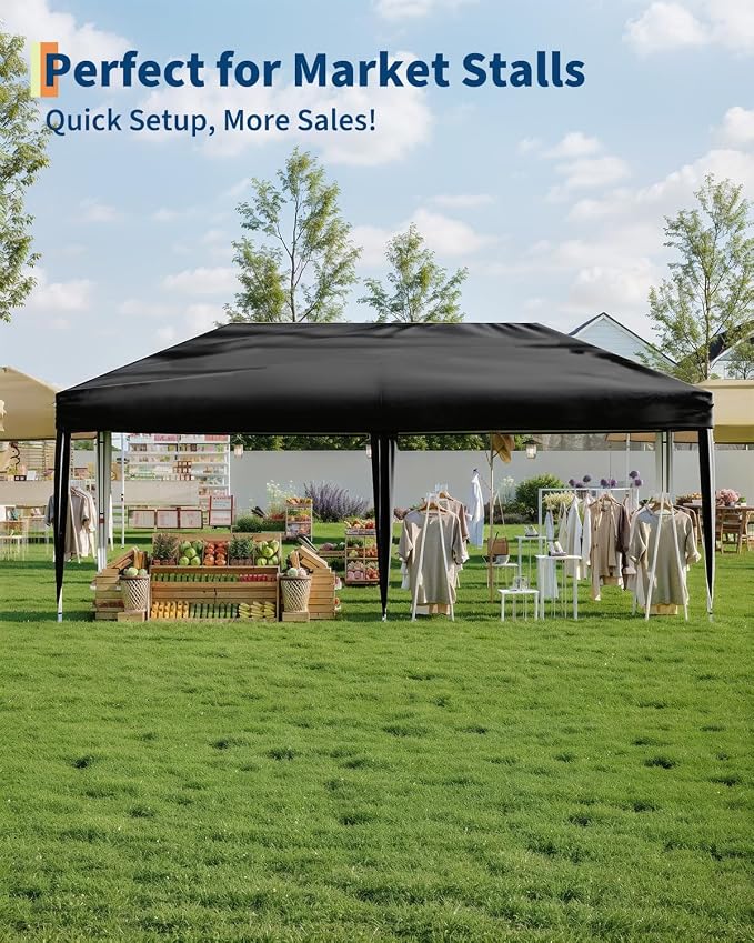 10X20 Pop Up Canopy Tent with 6 Sidewalls – Heavy Duty Commercial Instant - Image 4