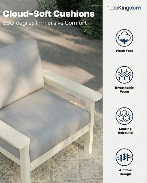 10 Piece Outdoor Patio Furniture Set, Outdoor Couch - Image 2